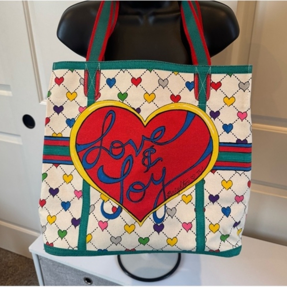 Brighton Love & Joy Vibrant Multicolor Tote  Bag.